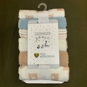 Duck Duck Goose Baby Washcloths Set